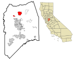 San Joaquin County California Incorporated and Unincorporated areas Lodi Highlighted